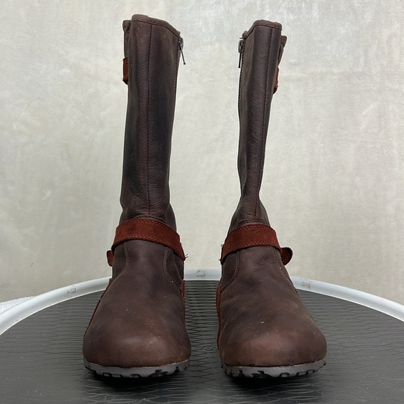 Merrell Haven Autumn Waterproof Brown Leather Boots Womens size 6 Grip sole - Picture 4 of 16